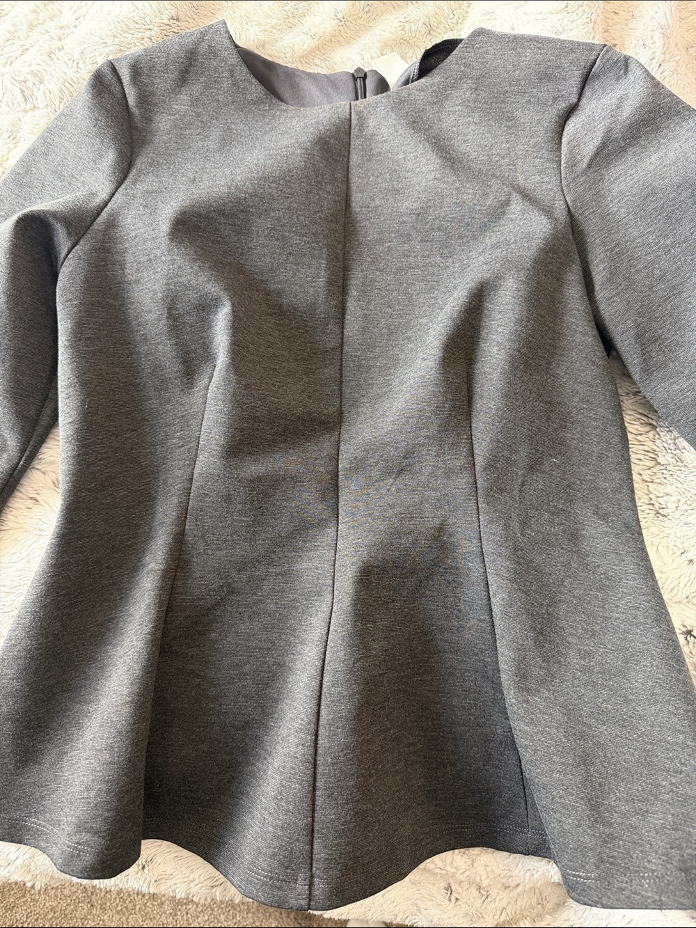 H&M Gray Peplum Blazer Jacket